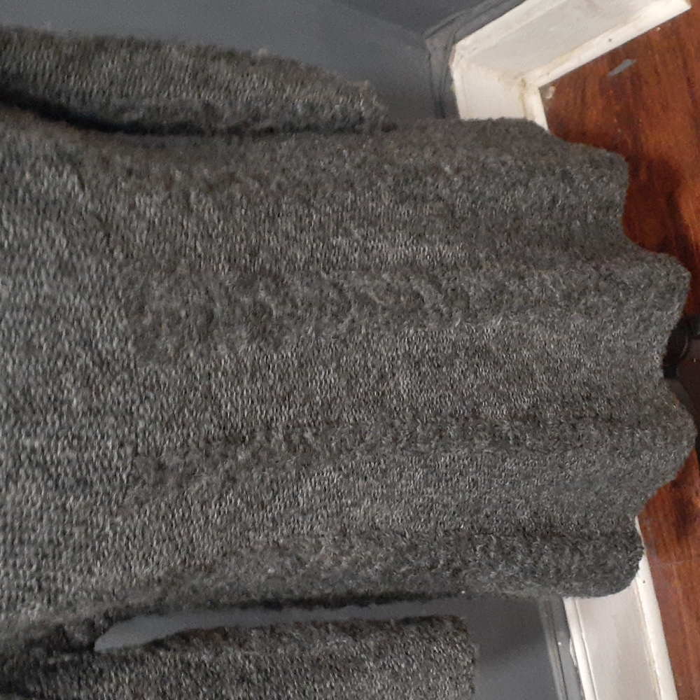 Free people gray cable  knitted sweater dress/top size medium - Picture 6 of 12